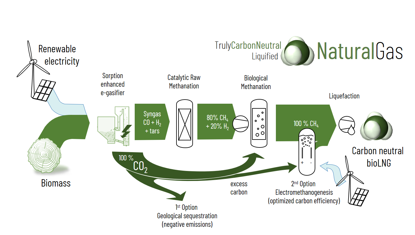 Flow concept of CarbonNeutralLNG project