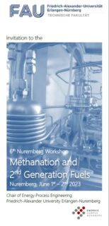 Towards entry "Workshop: 6th Workshop on Methanation and 2nd generation fuels, Nuremberg"